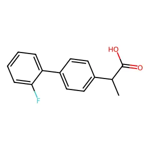 2'-氟-α-甲基-4-联苯乙酸 structure