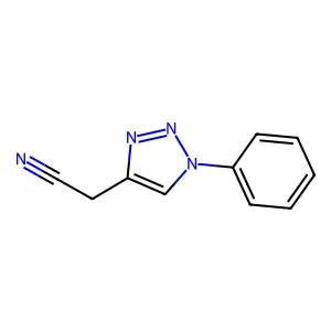 2-(1-苯基-1H-1,2,3-三唑-4-基)乙腈 structure
