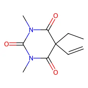 5-Ethenyl-5-ethyl-1,3-dimethyl-1,3-diazinane-2,4,6-trione structure