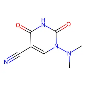 1-(Dimethylamino)-2,4-dioxo-1,2,3,4-tetrahydropyrimidine-5-carbonitrile structure