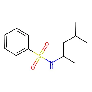 N-(1,3-dimethylbutyl)benzenesulfonamide structure