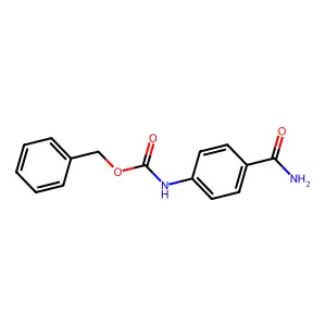 Benzyl 4-(aminocarbonyl)phenylcarbamate structure