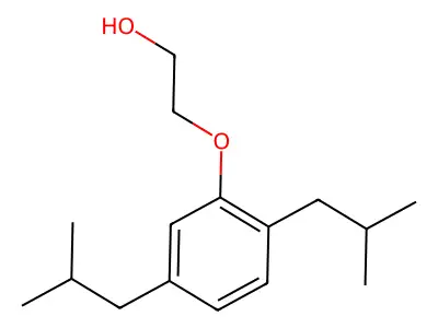 2-[2,5-Bis(2-methylpropyl)phenoxy]ethanol structure