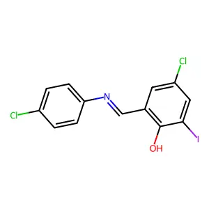 4-Chloro-6-[(4-chloroanilino)methylidene]-2-iodocyclohexa-2,4-dien-1-one structure