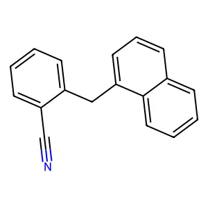2-(1-Naphthalenylmethyl)benzonitrile structure