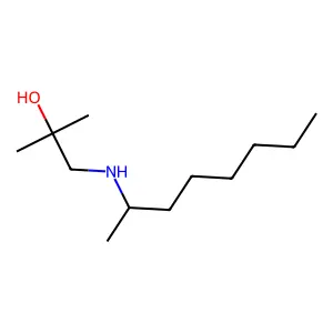 2-Methyl-1-[(octan-2-yl)amino]propan-2-ol structure