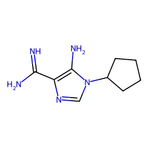 5-Amino-1-cyclopentyl-1H-imidazole-4-carboximidamide structure