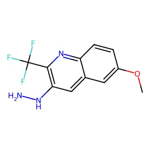 3-Hydrazinyl-6-methoxy-2-(trifluoromethyl)quinoline structure
