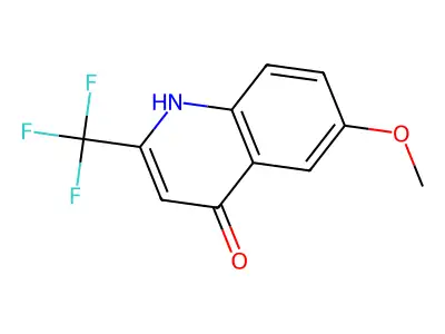 6-Methoxy-2-(trifluoromethyl)quinolin-4-ol structure