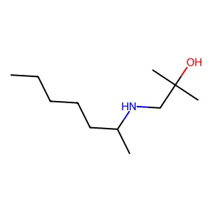 1-[(Heptan-2-yl)amino]-2-methylpropan-2-ol structure