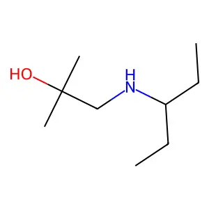 2-Methyl-1-(pentan-3-ylamino)propan-2-ol structure
