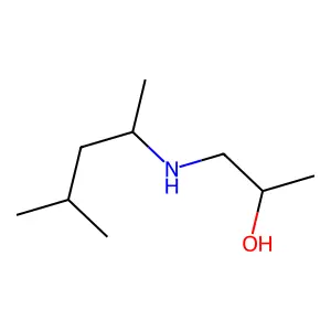1-[(4-Methylpentan-2-yl)amino]propan-2-ol structure