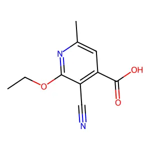 4-Pyridinecarboxylic acid, 3-cyano-2-ethoxy-6-methyl- structure