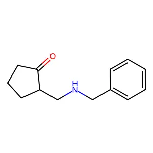 2-(Benzylaminomethyl)cyclopentanone structure