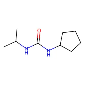 1-Cyclopentyl-3-(propan-2-yl)urea structure