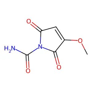 3-Methoxy-2,5-dioxo-2,5-dihydro-1h-pyrrole-1-carboxamide structure