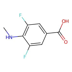 3,5-二氟-4-(甲氨基)苯甲酸 structure