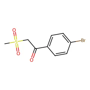 1-(4-Bromophenyl)-2-(methylsulfonyl)-1-ethanone structure