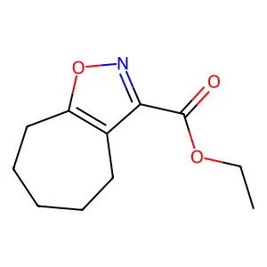 Ethyl 5,6,7,8-tetrahydro-4H-cyclohepta[D]isoxazole-3-carboxylate structure
