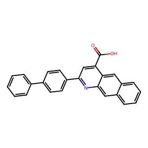 2-[1,1'-Biphenyl]-4-ylbenzo[g]quinoline-4-carboxylic acid structure
