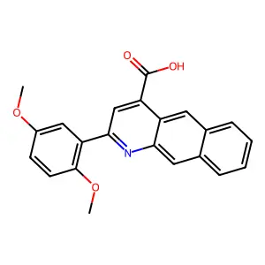 2-(2,5-Dimethoxyphenyl)benzo[g]quinoline-4-carboxylic acid structure
