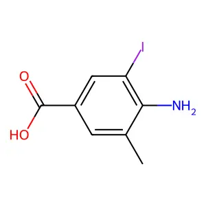 4-氨基-3-碘-5-甲基苯甲酸 structure