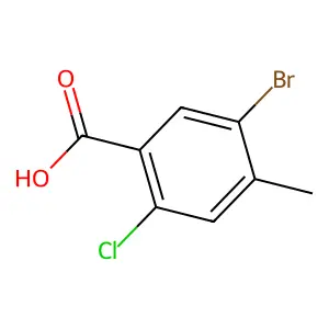 5-溴-2-氯-4-甲基苯甲酸 structure