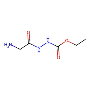 Ethyl 2-(aminoacetyl)hydrazine-1-carboxylate structure