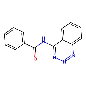 N-(1,2,3-benzotriazin-4-yl)benzamide structure