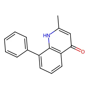 2-Methyl-8-phenyl-4-quinolinol structure