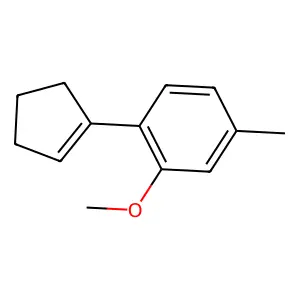1-(1-Cyclopenten-1-yl)-2-methoxy-4-methylbenzene structure