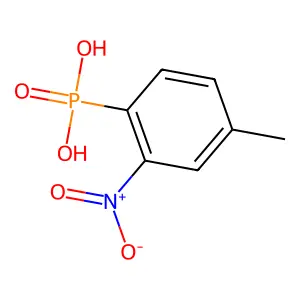 (4-甲基-2-硝基苯基)膦酸 structure