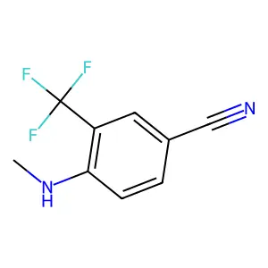 4-(甲氨基)-3-(三氟甲基)苯甲腈 structure