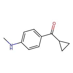 Cyclopropyl[4-(methylamino)phenyl]methanone structure