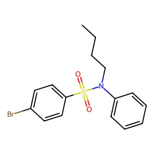 4-bromo-N-butyl-N-phenylbenzenesulfonamide structure