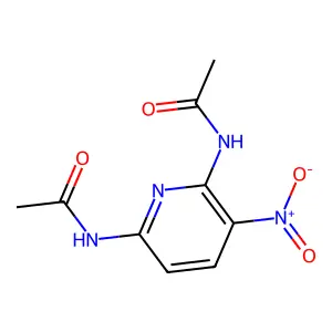 N,N'-(3-硝基吡啶-2,6-二基)二乙酰胺 structure