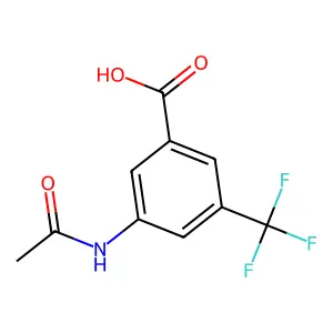 3-乙酰氨基-5-(三氟甲基)苯甲酸 structure