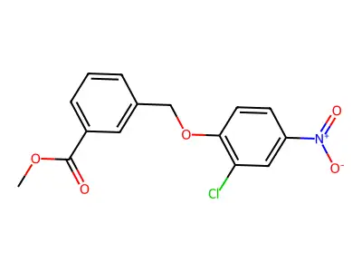 Methyl 3-[(2-chloro-4-nitrophenoxy)methyl]benzoate structure
