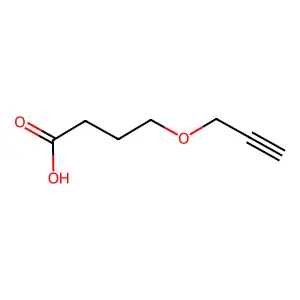 4-(Prop-2-yn-1-yloxy)butanoic acid structure