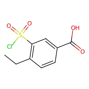 3-(Chlorosulfonyl)-4-ethylbenzoic acid structure