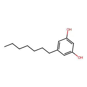 5-Heptylresorcinol structure