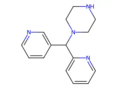 1-[(Pyridin-2-yl)(pyridin-3-yl)methyl]piperazine structure