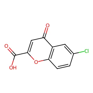 6-氯-4-氧代-4H-1-苯并吡喃-2-甲酸 structure
