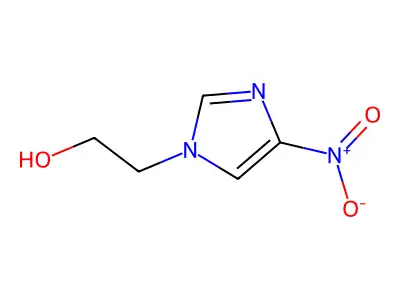 2-(4-nitro-1H-imidazol-1-yl)ethan-1-ol structure