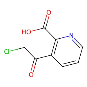 3-(氯乙酰基)吡啶-2-甲酸 structure