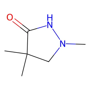 1,4,4-Trimethyl-3-pyrazolidinone structure