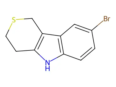 8-bromo-1H,3H,4H,5H-thiopyrano[4,3-b]indole structure
