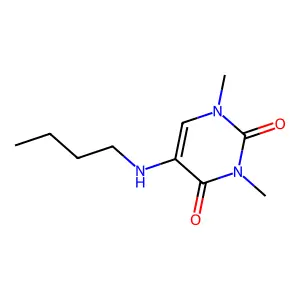 2,4(1H,3H)-Pyrimidinedione, 5-(butylamino)-1,3-dimethyl- structure