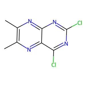 2,4-Dichloro-6,7-dimethylpteridine structure