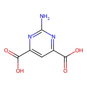 2-Aminopyrimidine-4,6-dicarboxylic acid structure